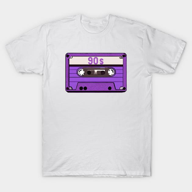 90's retro purple tape T-Shirt by Artist usha